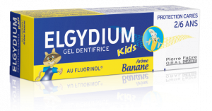 ELGYDIUM Kids gelová zubní pasta pro děti, banán, 50 ml