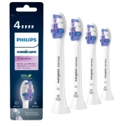 Philips Sonicare Sensitive HX6054/10 Standardní velikost hlavice sonického kartáčku, 4 ks