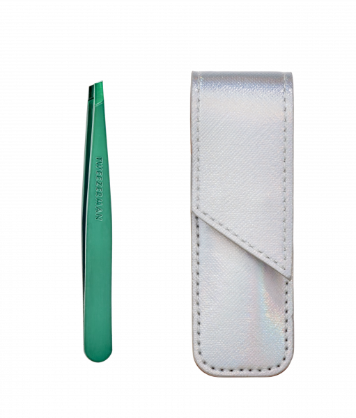 Tweezerman Emerald Eve Slant Smaragd pinzeta v dárkovém balení