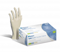 Medicom Safetouch Connect Vitals - pudrované latexové rukavice, velikost L, neutrální barva, 100 ks