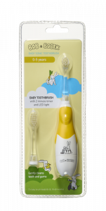 Bob a Bobek baby sonický dětský kartáček, Dark Yellow, 0-5 let