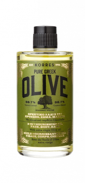 KORRES PURE GREEK OLIVE - vyživující olej 3v1, 100 ml