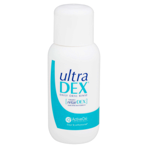 UltraDEX ústní voda (výplach) proti špatnému dechu s fluoridy, 250 ml