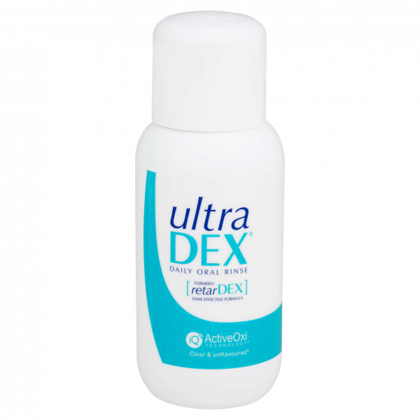 UltraDEX ústní voda (výplach) proti špatnému dechu s fluoridy, 250 ml