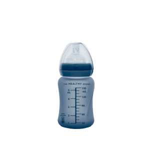 Everyday Baby skleněná láhev s termo senzorem 150 ml, Blueberry