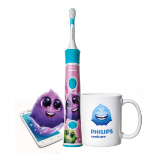 Sonicare for Kids s Bluetooth + dárek (dětský hrnek Sparkly modrý)