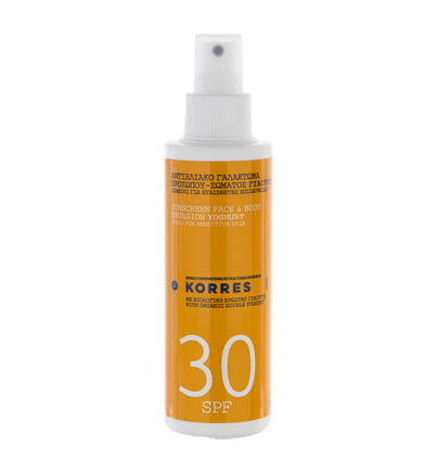 KORRES Sunscreen Emulsion Yoghurt - emulze na opalování SPF30, 150 ml