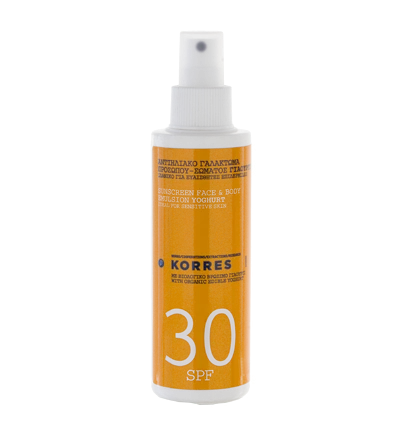 KORRES Sunscreen Emulsion Yoghurt - emulze na opalování SPF30, 150 ml