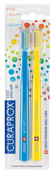 Curaprox CS 5460 zubní kartáček, Ultra soft RAINBOW duo pack