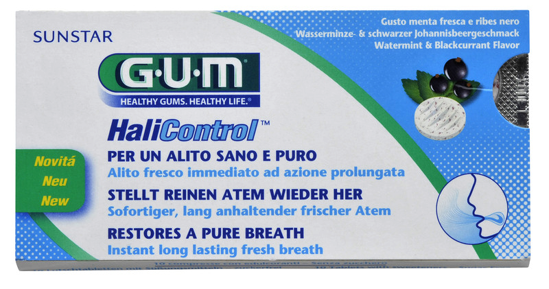 GUM HaliControl pastilky proti špatnému dechu, 10 ks