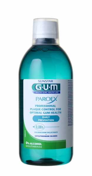 GUM PAROEX ústní voda (výplach, CHX 0,06 % + CPC 0,05 %), 500 ml