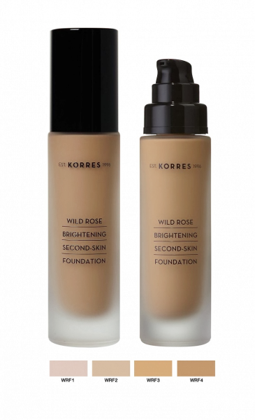KORRES Wild Rose rozjasňující make-up s divokou růží a SPF15, odstín WRF3, 30 ml