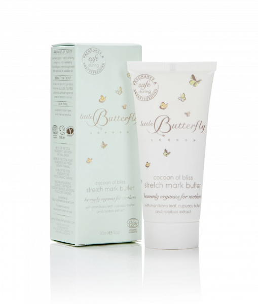 Little Butterfly Mother Cocoon of Bliss MINI tělové máslo proti striím, 30 ml