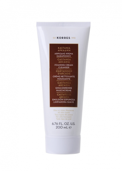 KORRES Castanea Arcadia – Jemný čisticí a odličovací krém, 200 ml