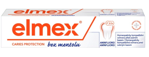 Elmex zubní pasta bez mentolu, 75 ml