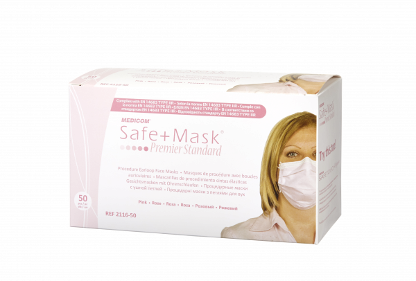 Medicom Safe Mask Premier Standard ústenka, světle růžová, 50 ks