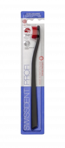 SWISSDENT COLOURS zubní kartáček, Soft-Medium, černo-červený