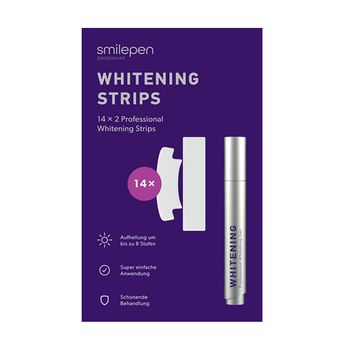 Smilepen Whitening Strips, sada bělicích pásek a gelového pera