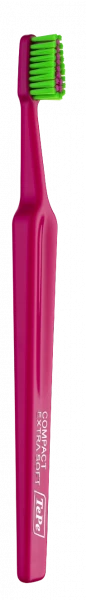 TePe Colour Compact x-soft, zubní kartáček, tmavě růžový
