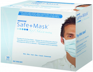 Medicom Safe Mask IIR chirurgická zavazovací ústenka, světle modrá, 50 ks