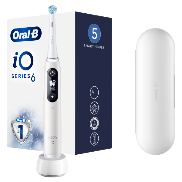 Oral-B iO Series 6 White Alabaster elektrický zubní kartáček