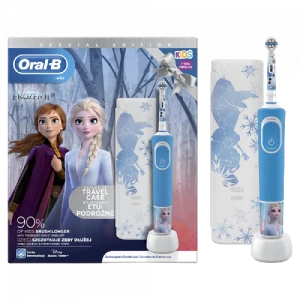 Oral-B Vitality KIDS D100 Frozen II. elektrický zubní kartáček + cestovní pouzdro