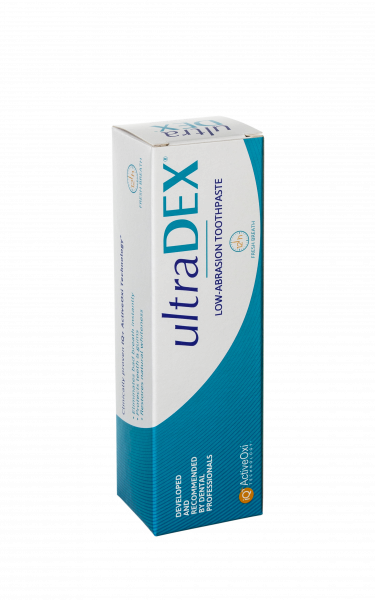UltraDEX nízkoabrazivní zubní pasta s fluoridy, 75 ml