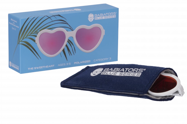 BABIATORS The Sweetheart polarizační sluneční brýle, bílé, 3-5 let