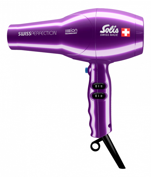 Solis Swiss Perfection výkonný profesionální fén, fialový metalický