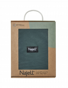Najell Wrap šátek, tmavě zelený, S/M