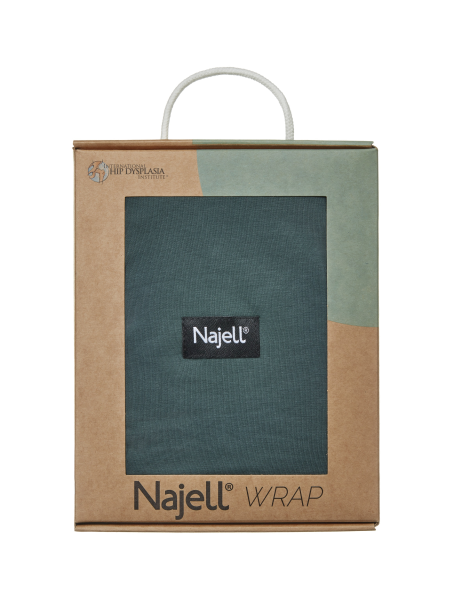 Najell Wrap šátek, tmavě zelený, S/M