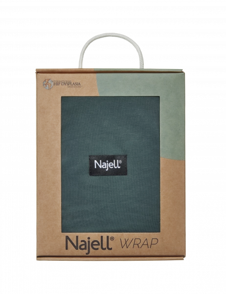 Najell Wrap šátek, tmavě zelený, S/M