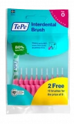 TePe Original mezizubní kartáčky z bioplastu 0,4 mm růžové, 8+2 ks zdarma