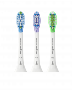 Philips Sonicare Premium Plaque Control HX9073/07, náhradní hlavice, mix 3 ks