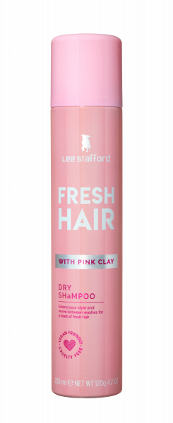 Lee Stafford Fresh Hair suchý šampon s růžovým jílem, 200 ml