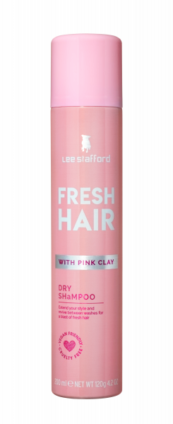 Lee Stafford Fresh Hair suchý šampon s růžovým jílem, 200 ml