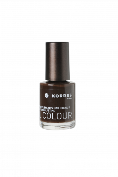 KORRES Nail Colour CHOCOLATE BROWN 68 - pečující lak na nehty odstín 68, 10 ml