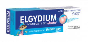 ELGYDIUM Junior gelová zubní pasta, příchuť žvýkačky, 50 ml