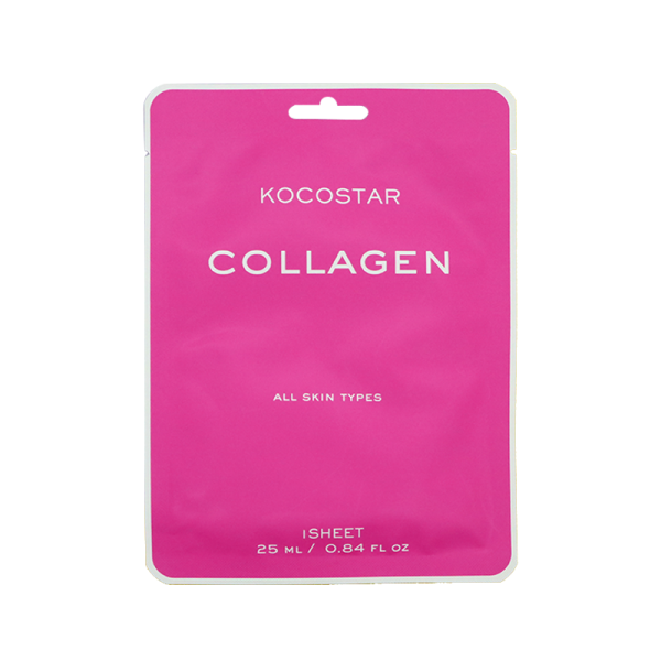 Kocostar Collagen Sheet Mask Vyživující pleťová maska s anti-aging efektem, 1 ks