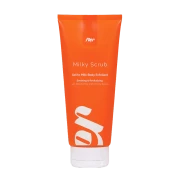 FLER Milky Scrub tělový exfoliační peeling s gelovo-mléčnou texturou, 200 ml