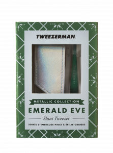 Tweezerman Emerald Eve Slant Smaragd pinzeta v dárkovém balení