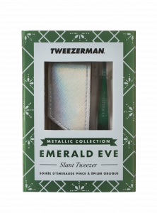 Tweezerman Emerald Eve Slant Smaragd pinzeta v dárkovém balení