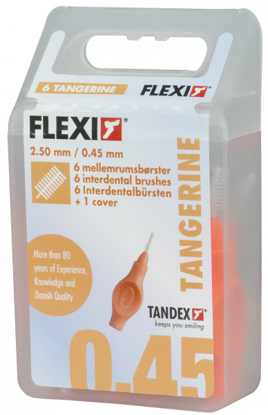 Tandex Flexi mezizubní kartáčky oranžové 0,45 mm, 6 ks