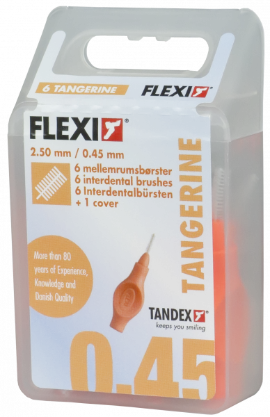 Tandex Flexi mezizubní kartáčky oranžové 0,45 mm, 6 ks