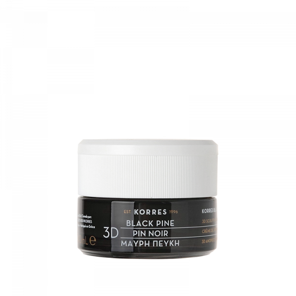 KORRES Black Pine 3D zpevňující a liftingový denní krém, 40 ml - TESTER