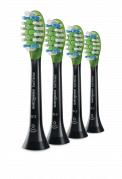 Philips Sonicare W3 Premium White Black HX9064/33, náhradní hlavice, 4 ks
