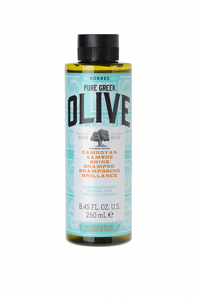 KORRES Shampoo Olive Shine - šampon pro normální vlasy, 250 ml