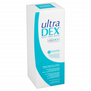 UltraDEX ústní voda (výplach) proti špatnému dechu s fluoridy, 250 ml