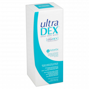 UltraDEX ústní voda (výplach) proti špatnému dechu s fluoridy, 250 ml