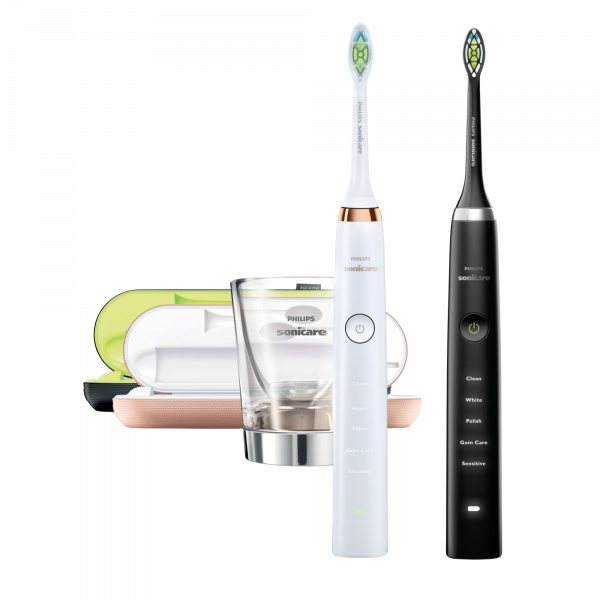 Philips Sonicare DiamondClean Black/RoseGold HX9392/39, sonický kartáček (2 těla)